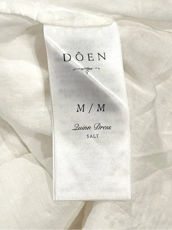 DÔEN Quinn Eyelet Dress Salt White Cotton Romantic Prairie NEW NWT - Picture 8 of 9